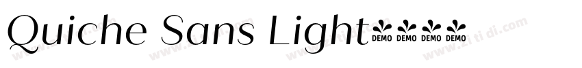 Quiche Sans Light字体转换
